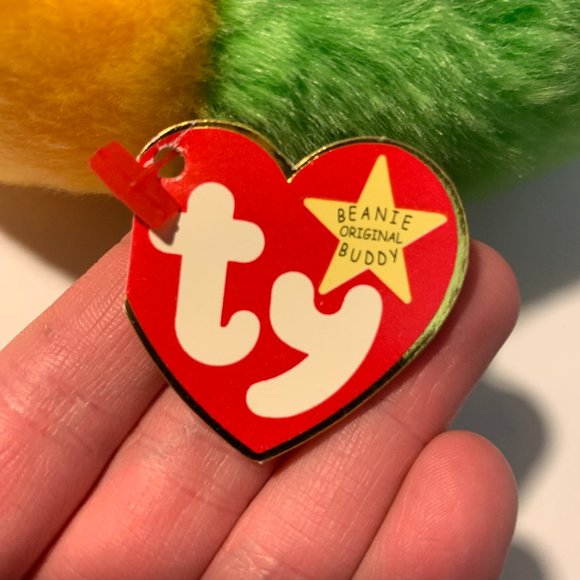 1998 Smoochy the Frog - 14" TY Beanie Baby - NWT, TAG ERRORS! - Picture 3 of 5